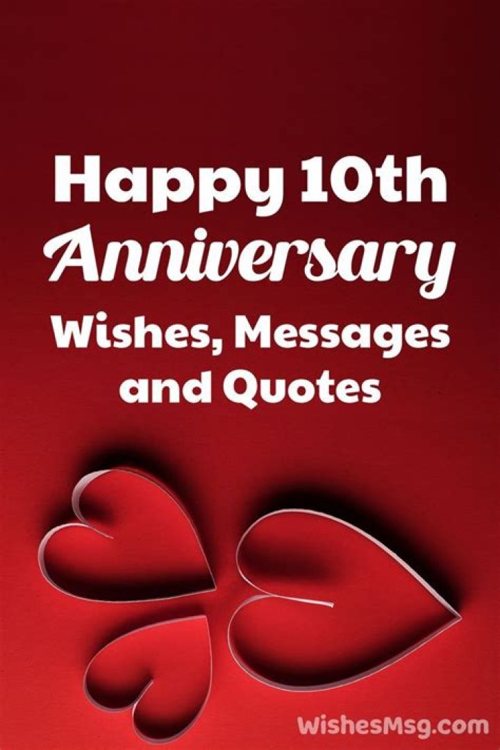 10th Anniversary Wishes, Messages and Quotes WishesMsg
