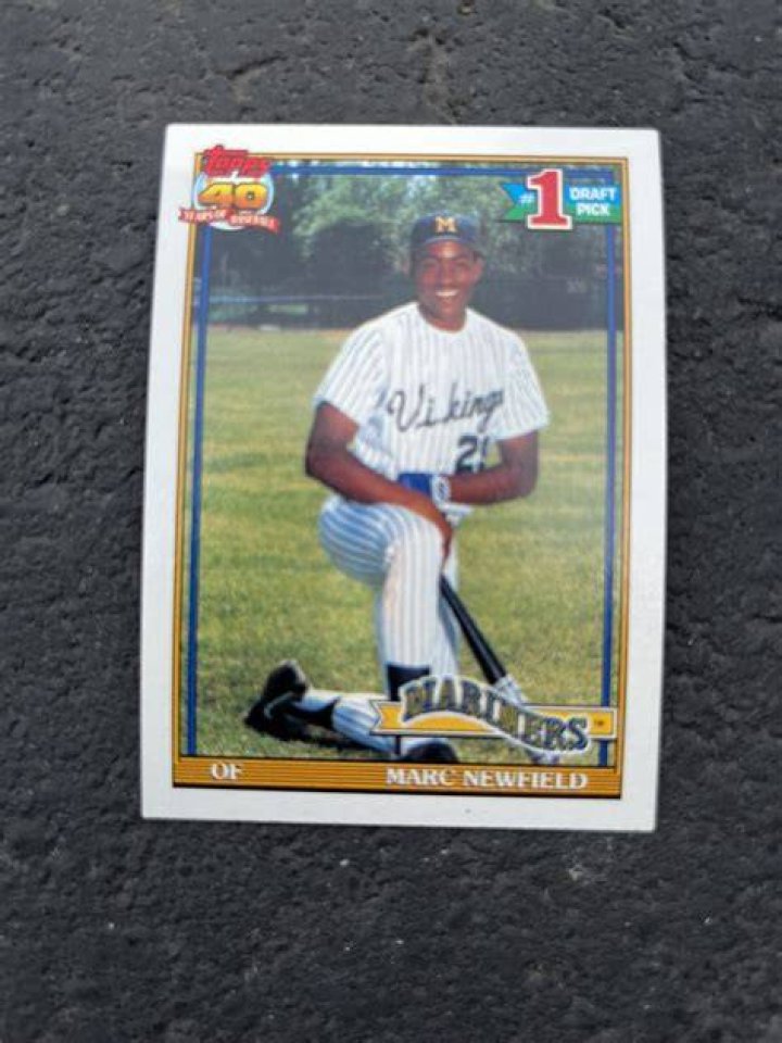 1991 Topps Baseball 529 1 Draft Pick Marc Newfield RC eBay