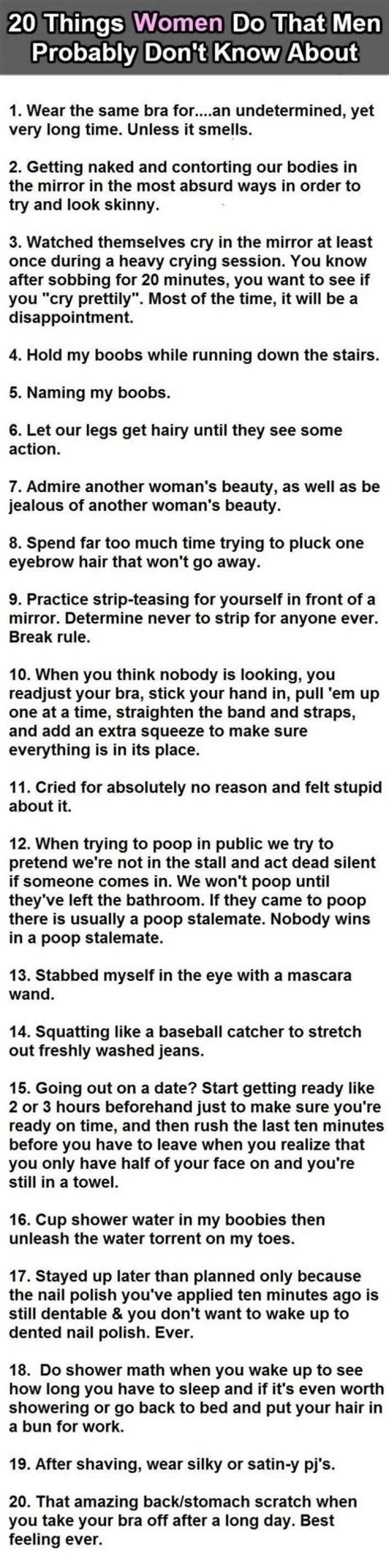 20 Things Men Don’t Talk about, but Should