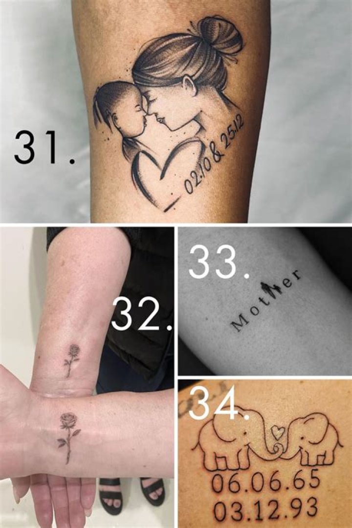35 Mother Son Tattoos That Will Make You Miss Your Mom
