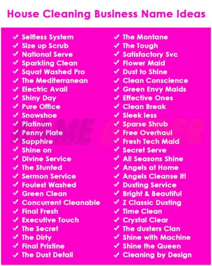 400+ Cleaning Business Names Good, Cool, Catchy, Unique & Best