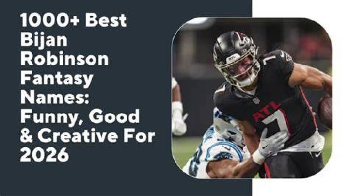 50 best Bijan Robinsoninspired Fantasy Football team names to try out