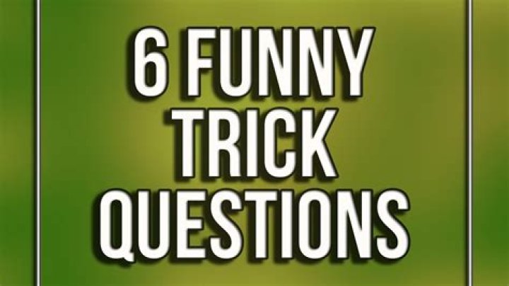 6 Funny Trick Questions YouTube