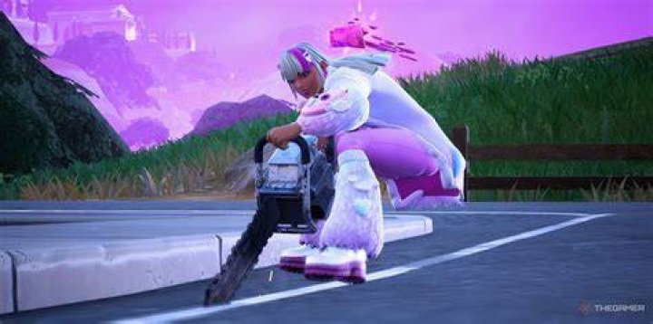A Fortnite player riding a boar