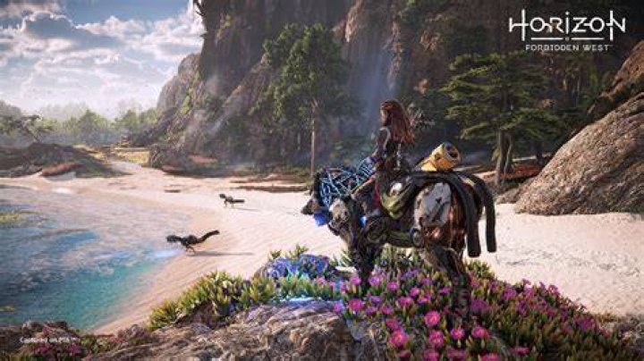 A screenshot of Horizon Forbidden West, one of 2022's most anticipated video games