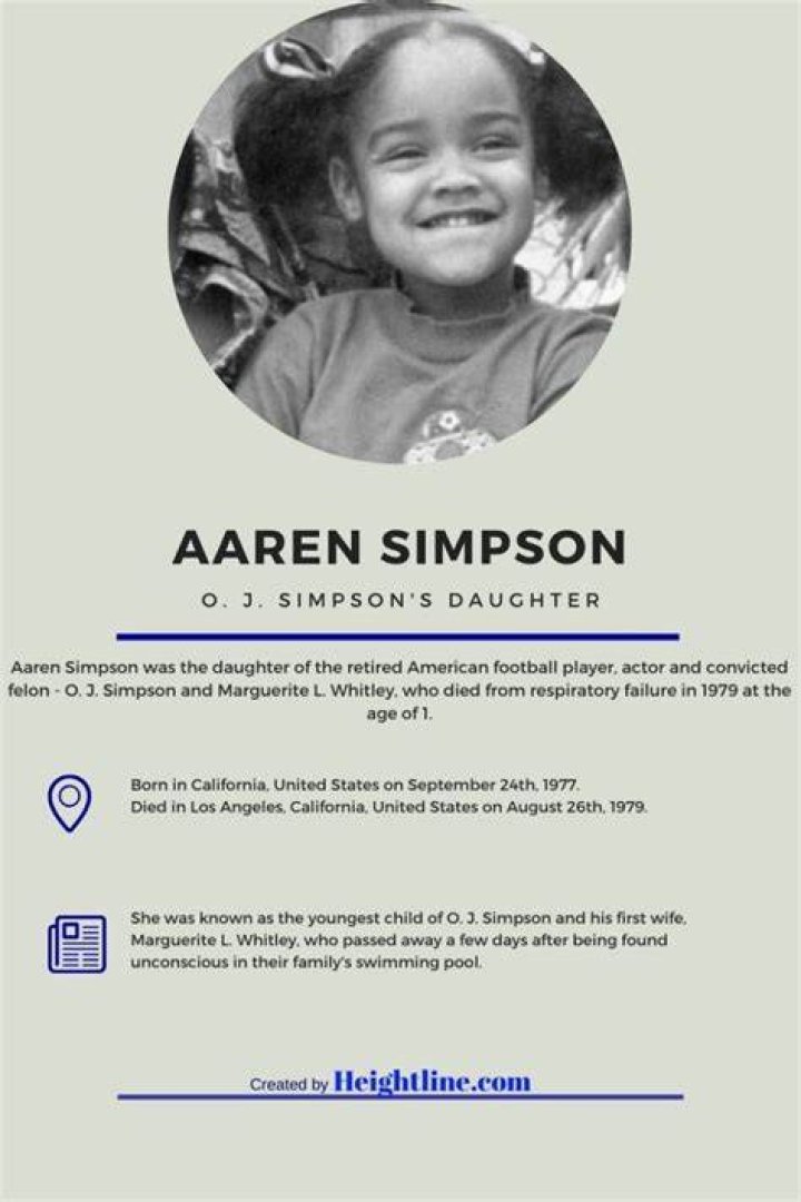 Aaren Simpson Facts About O. J. Simpson&rsquo;s Daughter And Her Death