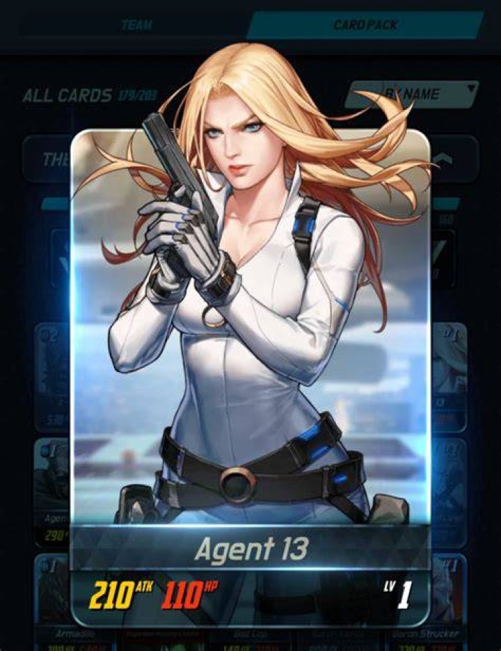 Agent 13 card in Marvel Snap