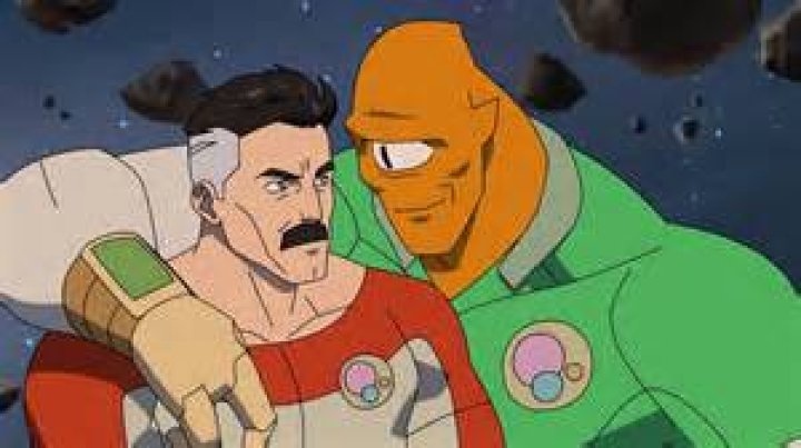 Allen and Omni-Man in Invincible Season 2 Episode 8