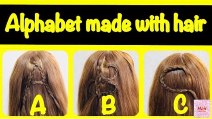 Alphabet made with hair【Updo Lover】students YouTube