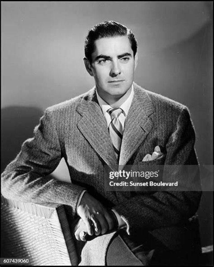 American Actor Tyrone Power and first wife French cinema actress