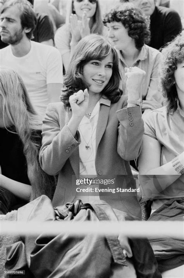 American television producer and playmate Patti McGuire cheering for
