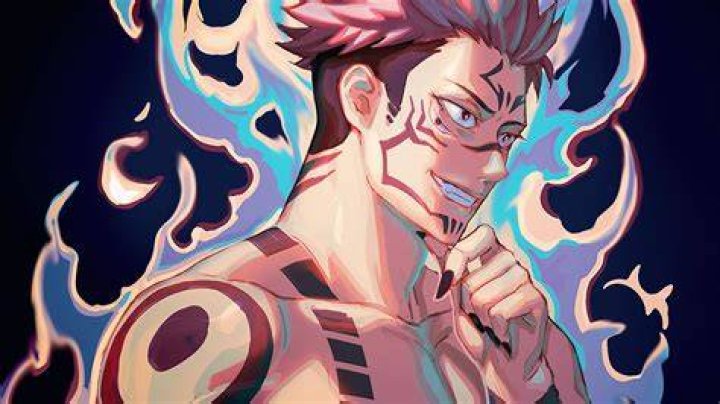 An image of Sukuna unleashing Mahoraga against Gojo