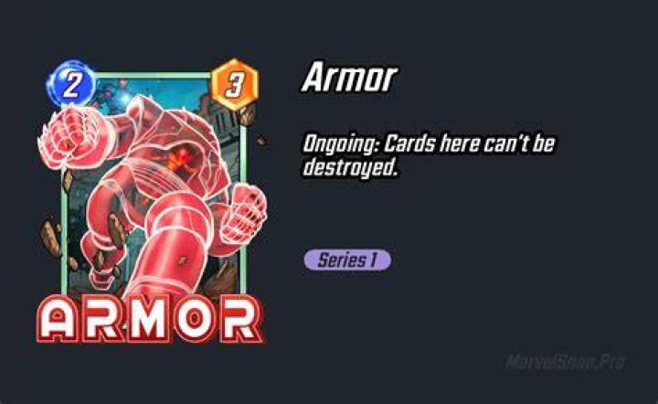 Armor card in Marvel Snap
