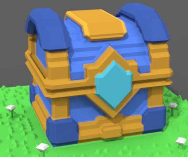 art for the clan chest being discounted from Clash Royale