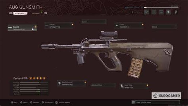 AUG Warzone loadout