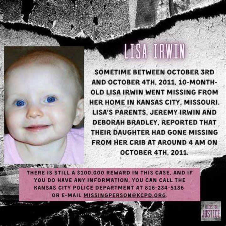 Baby Lisa Irwin went missing from her crib 10 years ago ID examines