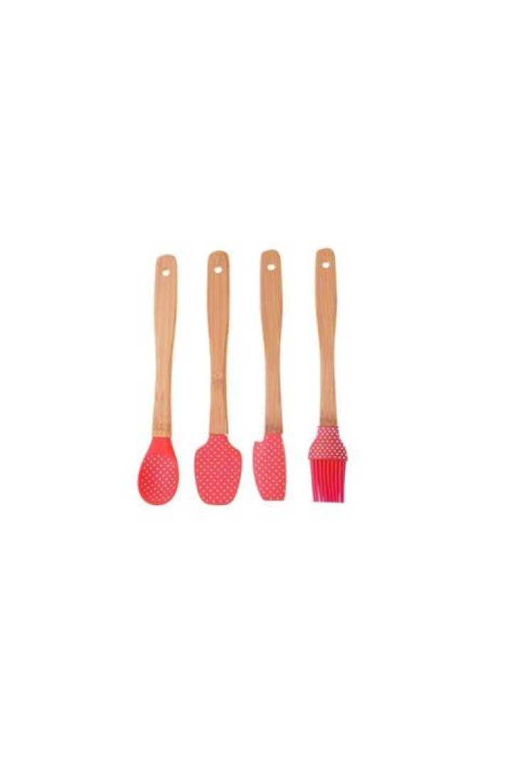Bolly 4&rsquo;l&uuml; Spatula Seti K&uuml;&ccedil;&uuml;k Bambum