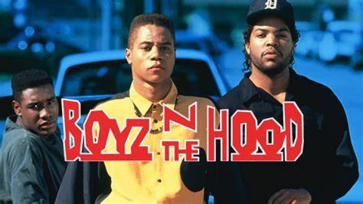 BOYZ N THE HOOD, from left Baha Jackson, Desi Arnez Hines II, Donovan