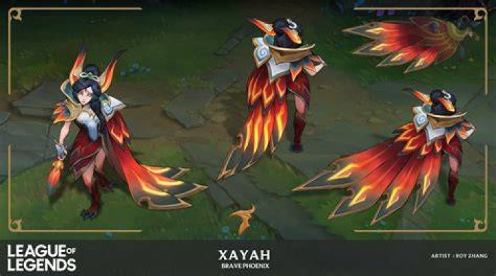 Brave Phoenix Xayah LoL