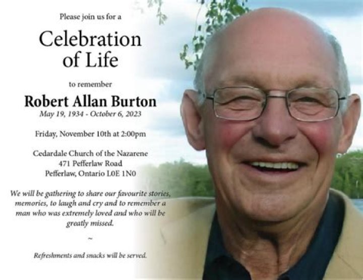 BURTON Leroy Death Notice Funeral Arrangements Safely Home