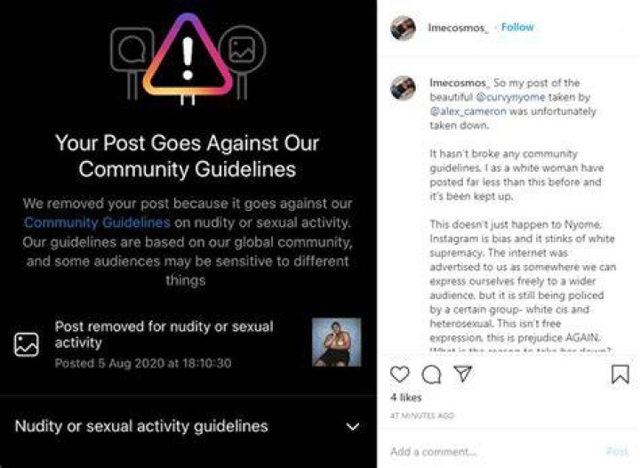 Censor, Instagram