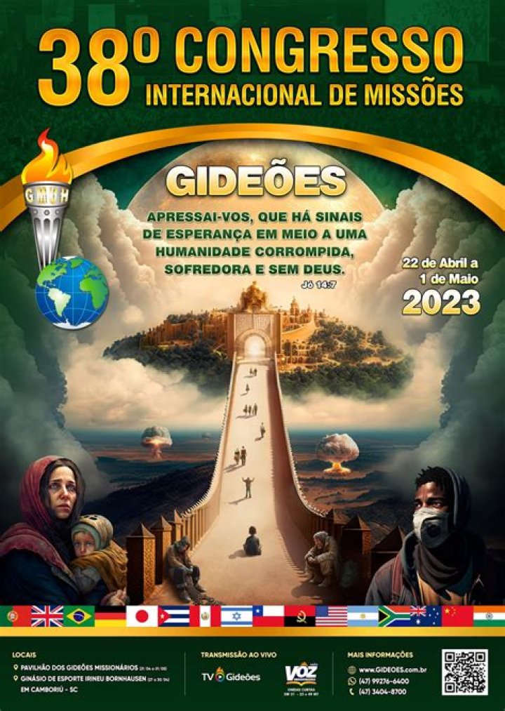 Chamada Congresso dos Gide&otilde;es 2023 Pr. Claudio Gama YouTube