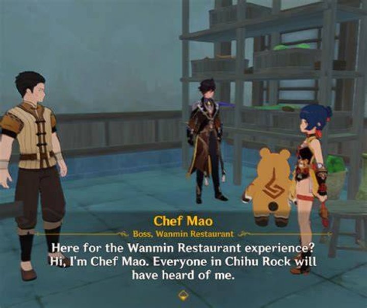 Chef Mao is the only Genshin Impact NPC that lets you buy carrots