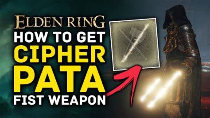 Cipher Pata elden ring faith weapon
