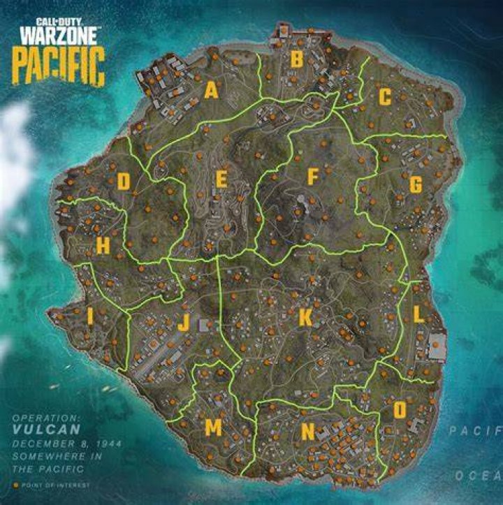 cod warzone caldera POI