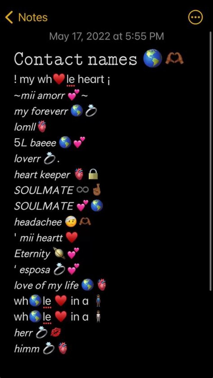 Contact names for your boyfriend 🥺 ️ Cute names for boyfriend