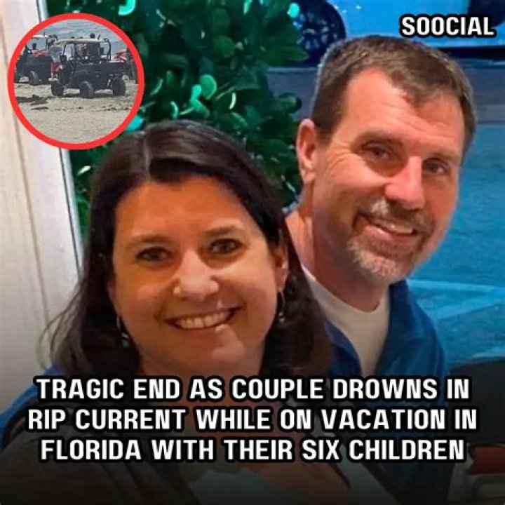 Couple drowns in Florida rip current while vacationing with their six