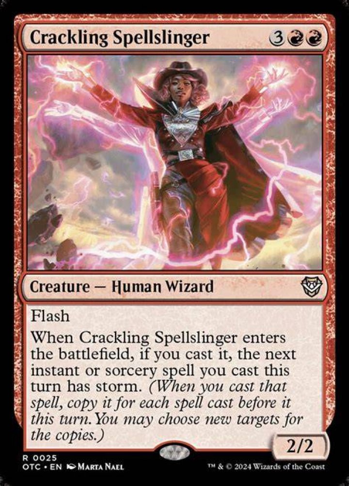 Crackling spellslinger MTG storm card