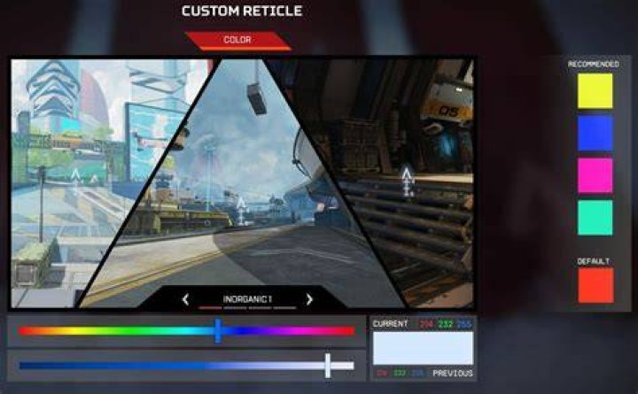 Custom Apex Legends RGB color menu gives players control over their gameplay