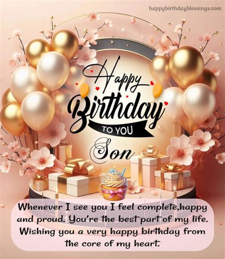 Cute Wonderful Son Happy Birthday Greeting Card Cards Love Kates