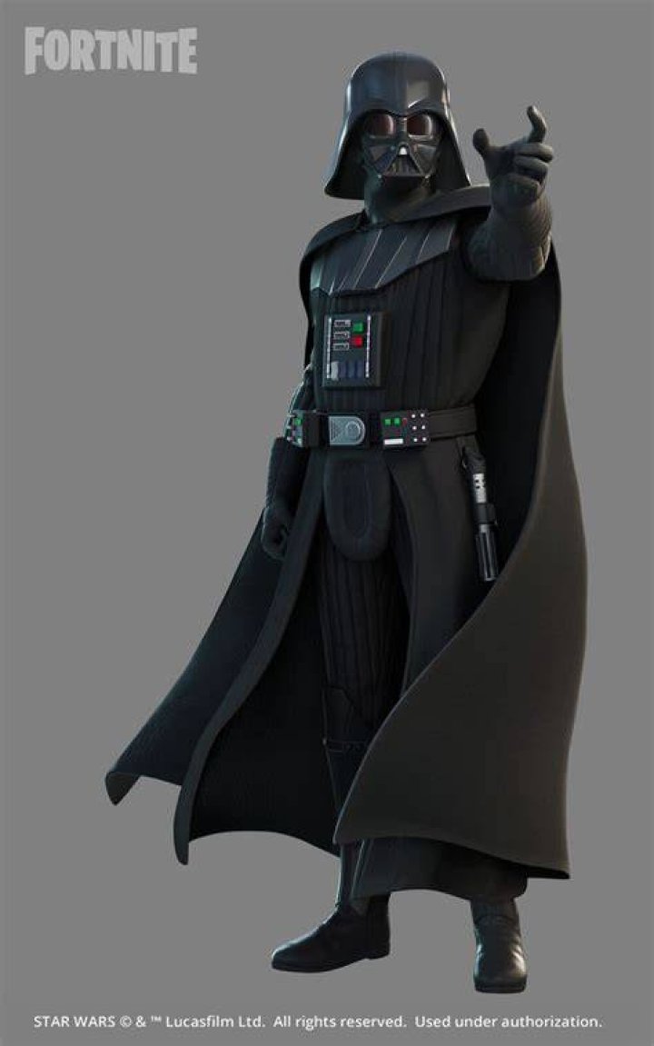 Darth Vader skin as a reward for leveling up in Fortnite