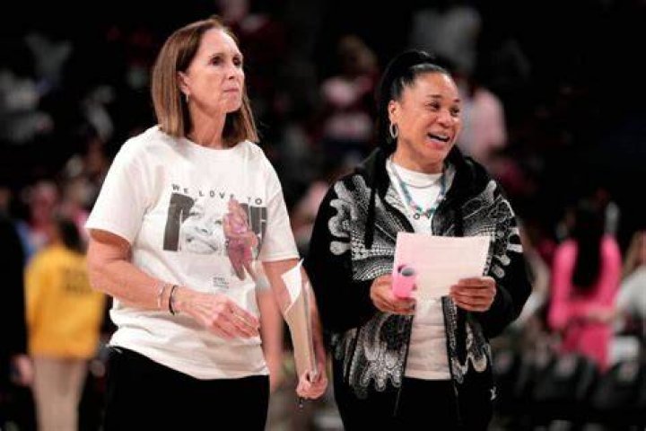 Dawn Staley and Lisa Boyer Photo by Chris Gillespie Flickr
