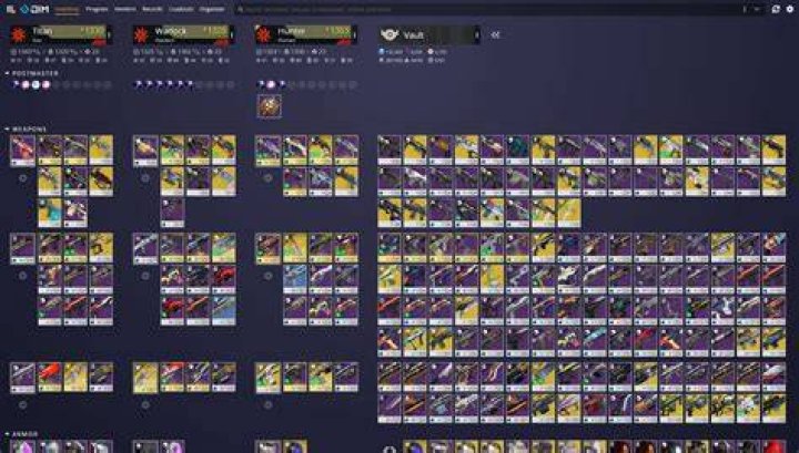 Destiny Item Manager's loadout screen