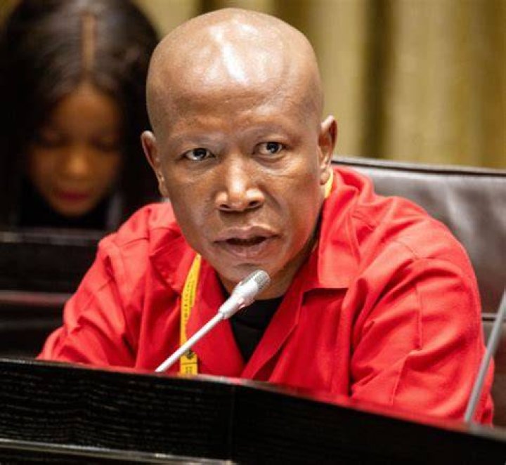 EFF leader, Julius Malema and his wife, Mantwa Matlala, celebrate their