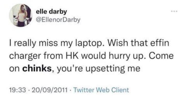 Elle Darby tweets