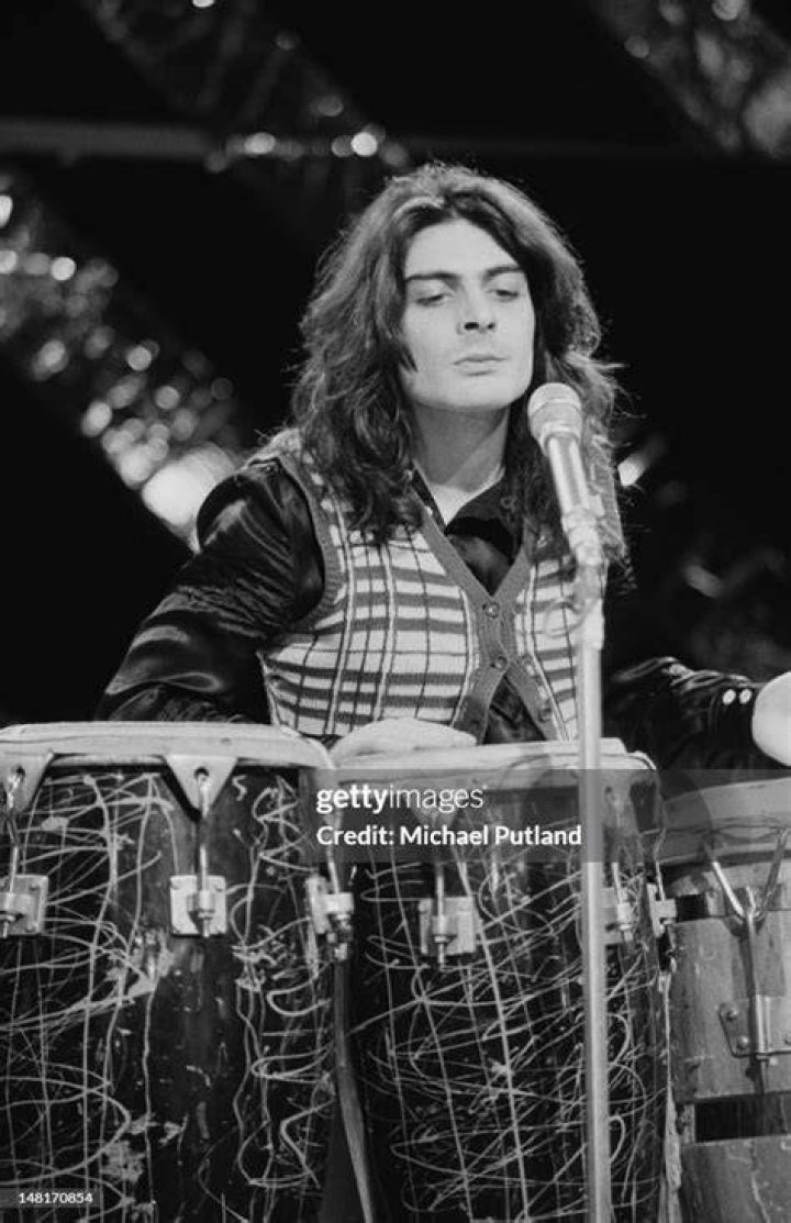 English percussionist Mickey Finn performing with TRex on the BBC TV