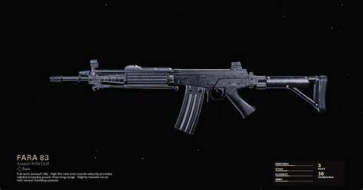 FARA 83 gameplay in Black Ops Cold War