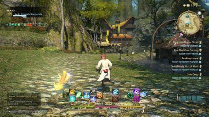final fantasy xiv online ffxiv players riding pegasus mount over giant canyon with lake