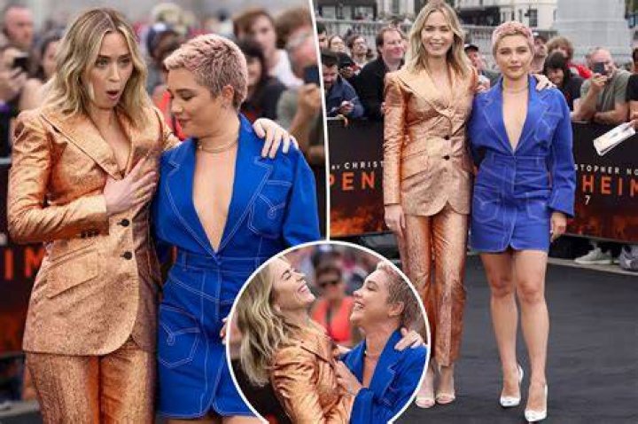 Florence Pugh Saves Emily Blunt From Red Carpet Nip Slip
