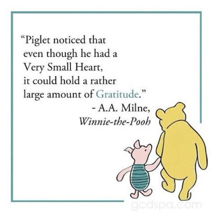 Gratitude. Winnie the Pooh Gratitude quotes, Gratitude, Winnie the