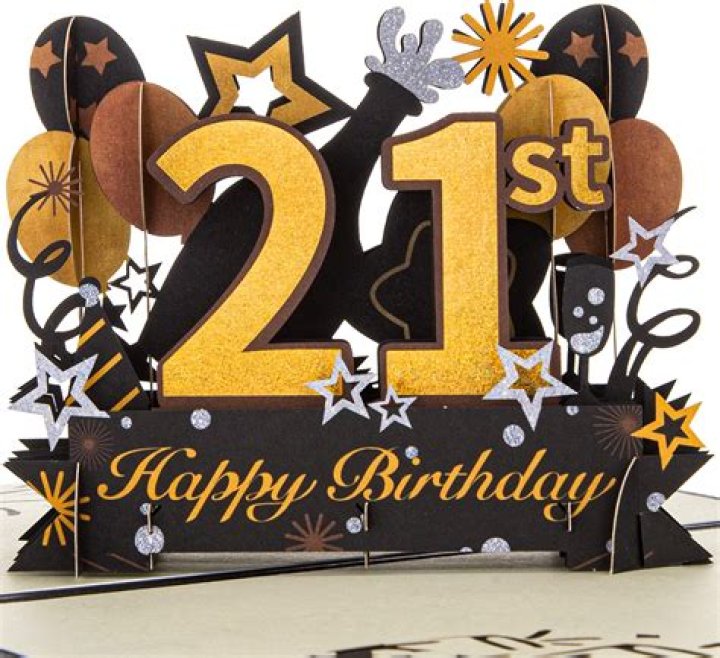Happy 21st Birthday Greeting Card By Talking Pictures Cards Love Kates