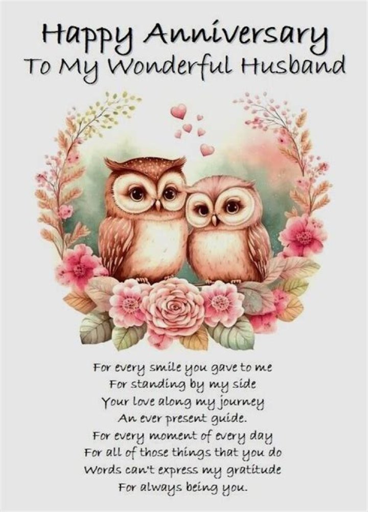 Happy anniversary to my wonderful hubby