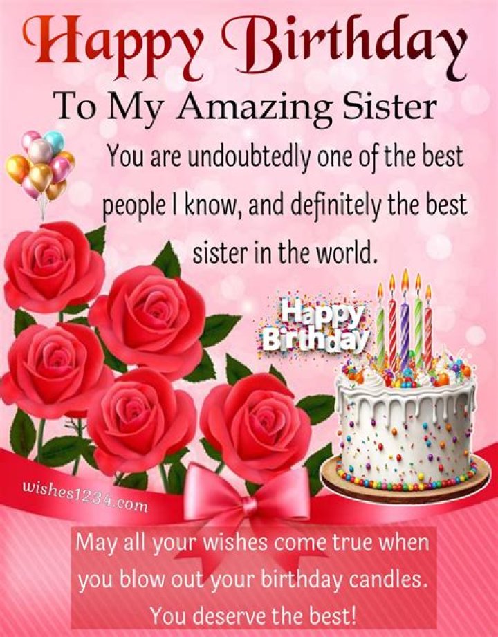 Happy Birthday, Sister! 30+ Birthday Wishes for your Sister &raquo; Wording Ideas