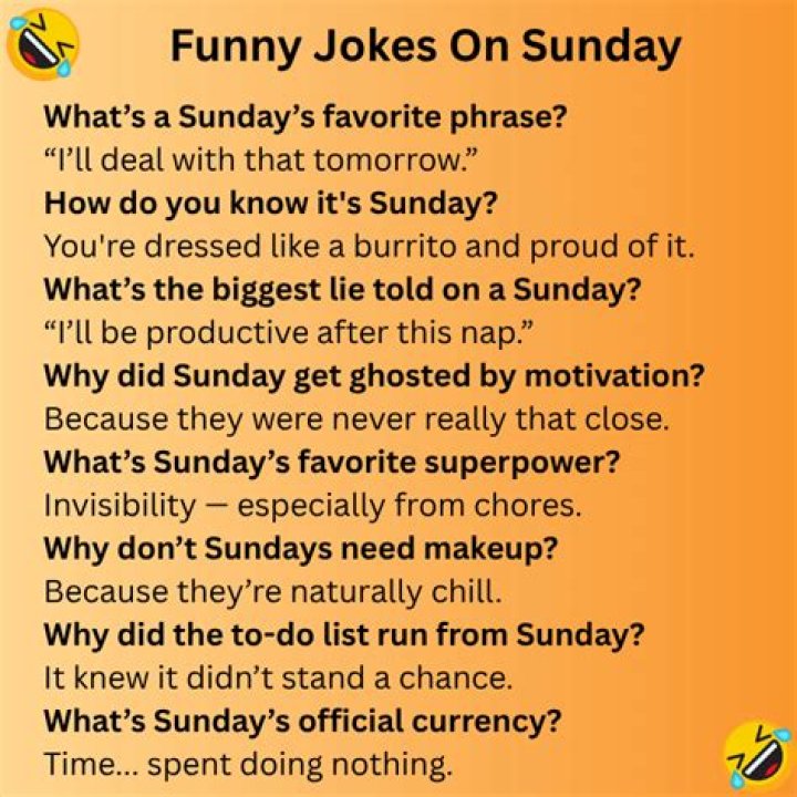Happy Sunday Jokes, Happy Sunday SMS, Quotes, Funny Texts