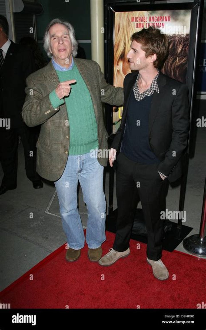 Henry Winkler with son Director Max Winkler Los Angeles Premiere of