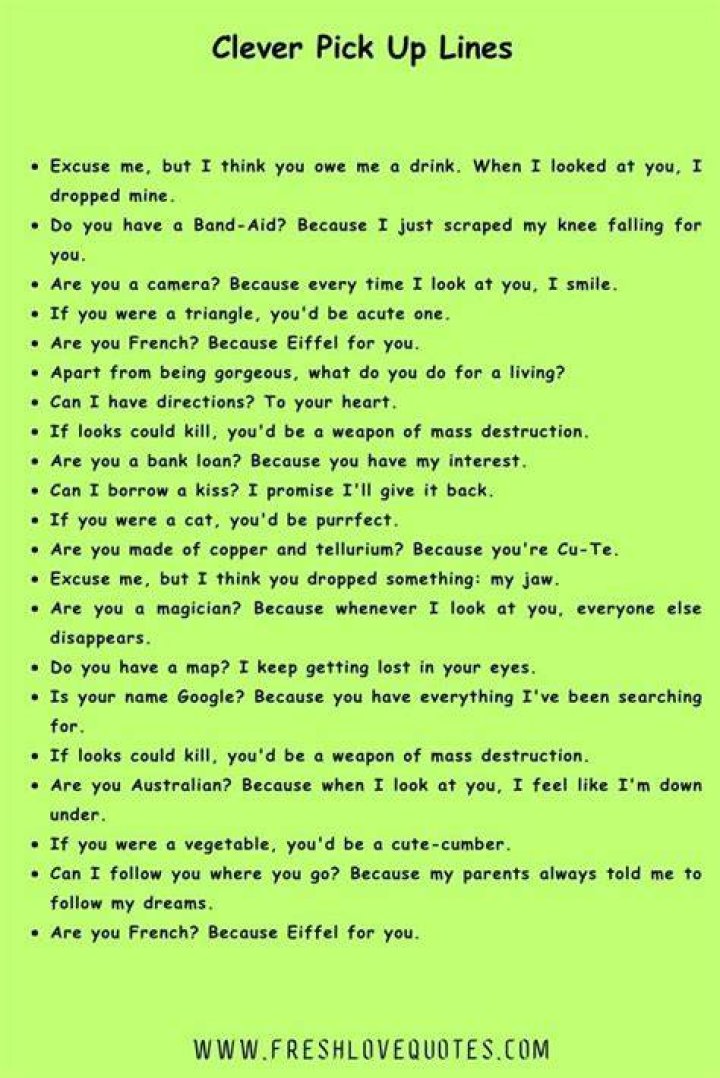 Hilarious Chat Up Lines Captionsgram